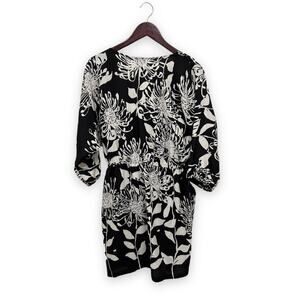 Bisou Bisou Black White Printed Dress Size 10